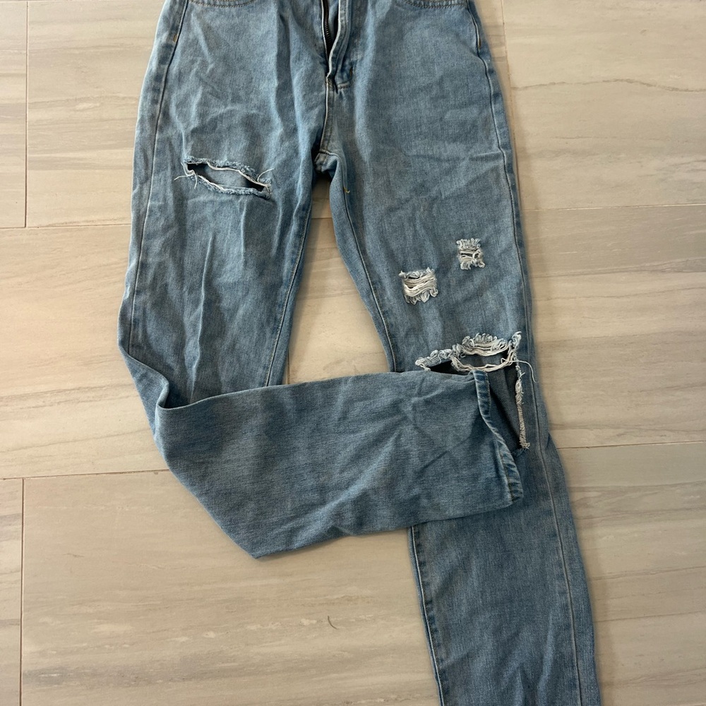 SHEIN Light Blue Denim Jeans